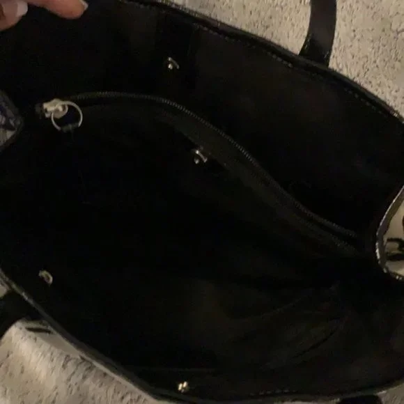 Monogram Coach Satchel w Side Drawstrings - Picture 4 of 7